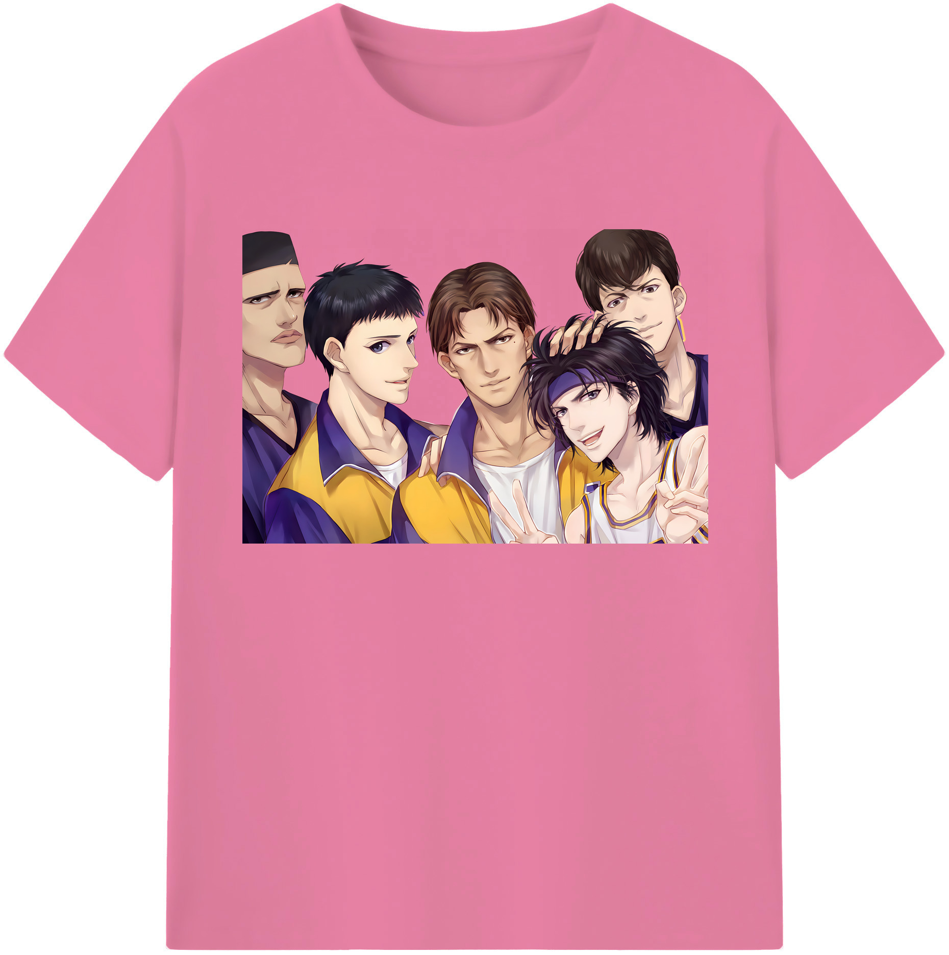 SLAM DUNK／スラムダンク 綿100％半袖Tシャツ（フロントプリント）